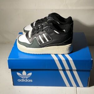 Adidas Originals Forum Low CL EL I ID6866 Black/Cream/White Size 4K Baby Walker